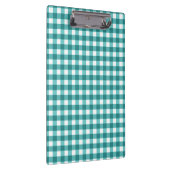 Türkises Gingham Klemmbrett (Rechts)