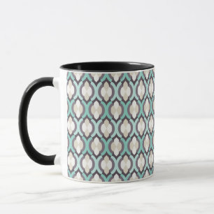 Türkises marokkanisches Muster Tasse