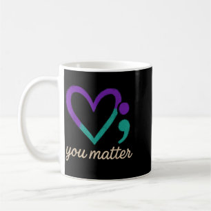 Türkises und lila Awareness-Shirt Angelegenheit Se Kaffeetasse