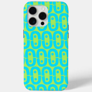 Türkises und Limettengrün geometrisches Muster Case-Mate iPhone Hülle