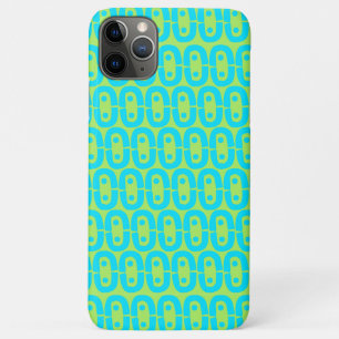 Türkises und Limettengrün geometrisches Muster Case-Mate iPhone Hülle