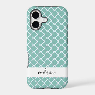 Türkises Vierblatt-iPhone-5-Case