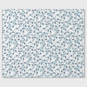 Türkises Wasserfarben Boho Geschenkpapier (Flach)