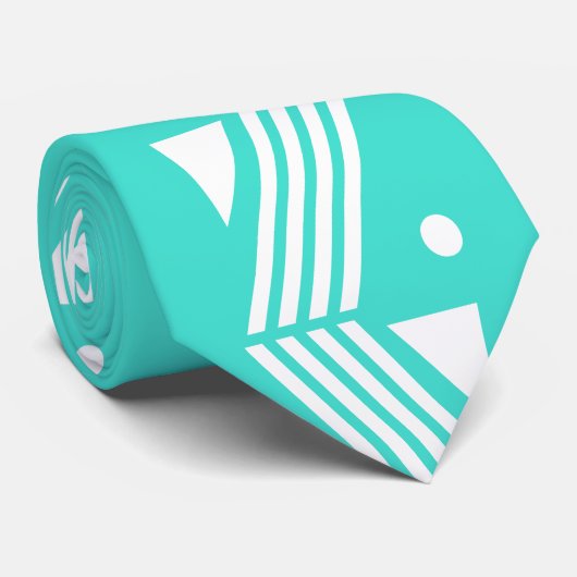 Türkisfarbe Krawatte (Gerollt)