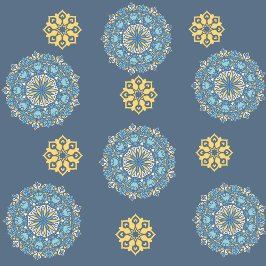 Türkisfarben Aquamarin Blau und Gelb Mandala Kunst Case-Mate iPhone Hülle