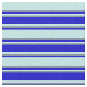 Türkisfarben, blau und leicht schiefer, graue Lini Stoff