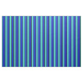 Türkisfarben, Blau und schwarz gefärbtes Muster Stoff (Fat Quarter (45,7 x 55,9 cm))