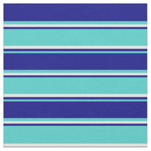 Türkisfarben, blau und weiß gefärbtes Muster Stoff