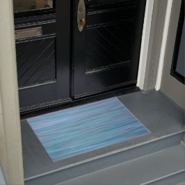 Türkisfarben | Blauer Aquamariner Wasserbrushhub Fußmatte