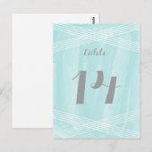 Türkisfarben Deko Postkarte (Vorne/Hinten)