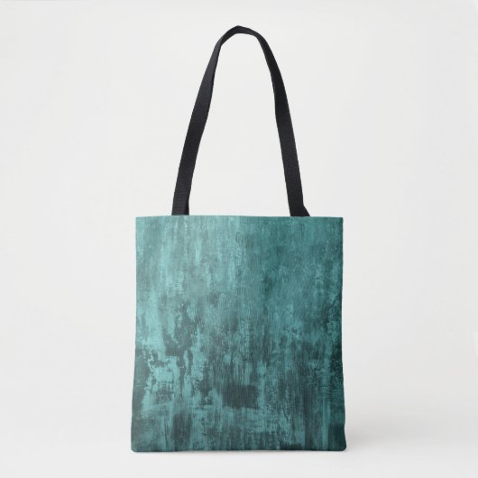 Türkisfarben, grunge, loft.  tasche (Vorderseite)