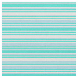 Türkisfarben, helle Cyan und helle blaue Streifen Stoff