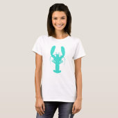 Türkisfarben-KastenHummer T-Shirt (Vorne ganz)