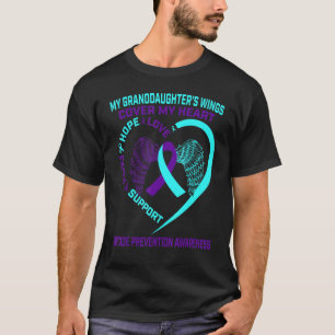 Türkisfarben Lila Suizidpräventionsbewusstsein Enk T-Shirt