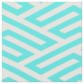 Türkisfarben Maze Geometrie Stoff (Nahaufnahme)