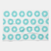 Türkisfarben Moderne Sonnenbrillen Geschirrtuch (Horizontal)