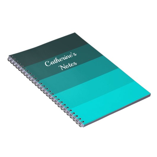 Türkisfarben Notizblock (Rechte Seite)