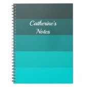 Türkisfarben Notizblock (Vorderseite)