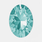 Türkisfarben Ornament Aus Metall (Vorderseite links)