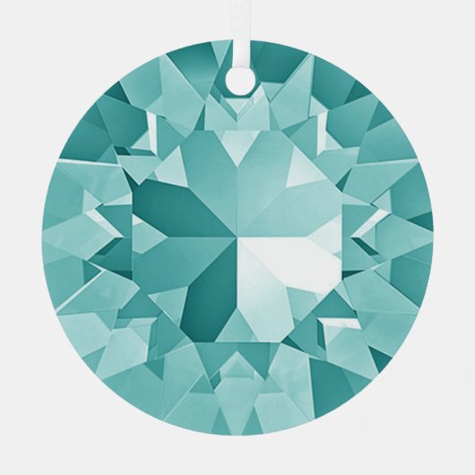 Türkisfarben Ornament Aus Metall (Vorderseite)