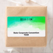 Türkisfarben - Papiernamenstempel der Gruppe (Insitu)