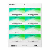 Türkisfarben - Papiernamenstempel der Gruppe (Vorne)