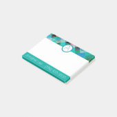 Türkisfarben Post-it Klebezettel (angewinkelt)