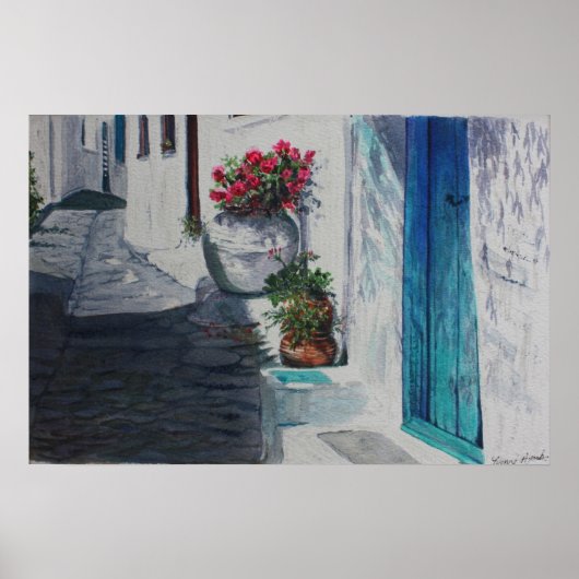 Türkisfarben Poster (Vorne)