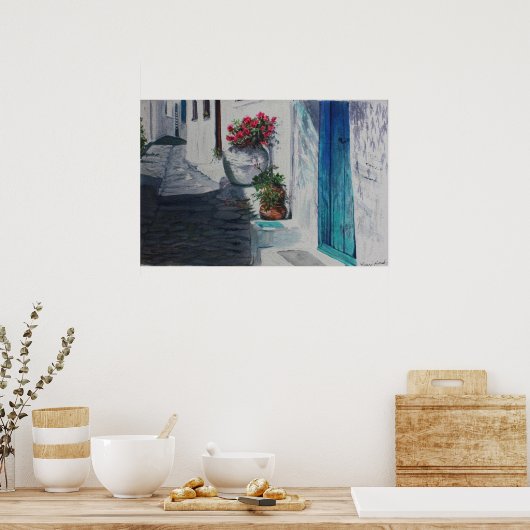 Türkisfarben Poster (Küche)