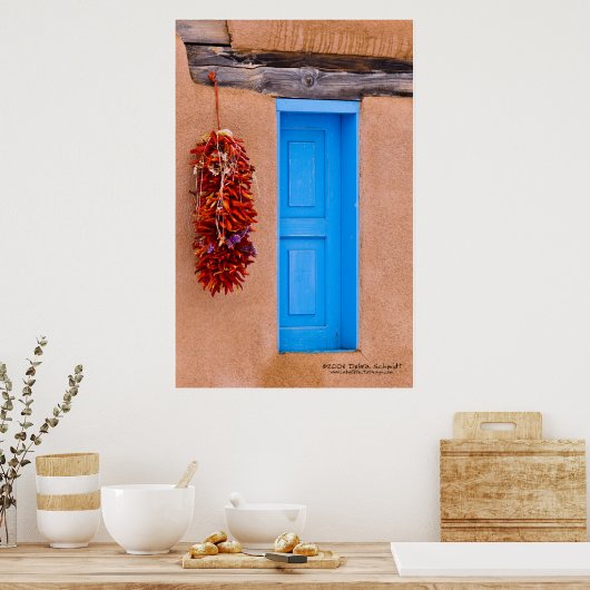 Türkisfarben Poster (Küche)