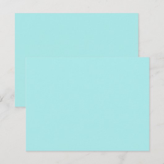 türkisfarben postkarte (Vorne/Hinten)