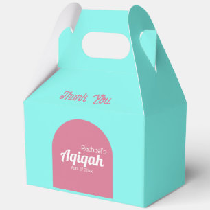 Türkisfarben Rosa Einfarbige Farbe, Aqiqah Baby Sh Geschenkschachtel