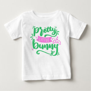 Türkisfarben Rosa Mädchenhaft Hübsches Kleines Kan Baby T-shirt