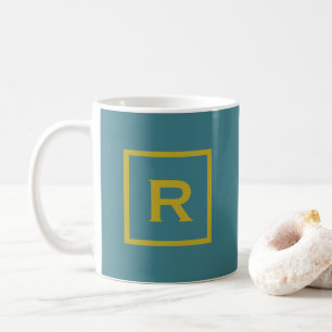 Türkisfarben Schlicht Kaffeetasse