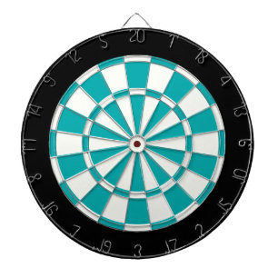 Türkisfarben Schwarz und Weiß Dartscheibe