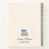 Türkisfarben-Standmixer Rezept-Notebook Notizblock (Rückseite)