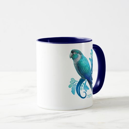 Türkisfarben Tasse (VorderseiteRechts)