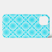 Türkisfarben und geometrisches Muster Case-Mate iPhone Hülle (Rückseite (Horizontal))