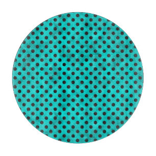 Türkisfarben und Sonnenblumen, Design 12 Schneidebrett