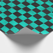 Türkisfarben und Sonnenblumen, Design 6 Geschenkpapier (Ecke)
