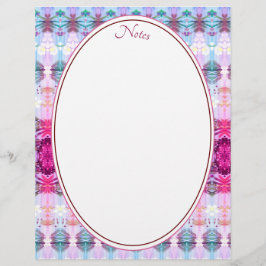 Türkisfarben und Weiß Briefbogen