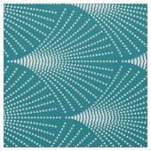 Türkisfarben und Weiß-Deko Geometrisches Muster Stoff (Muster)