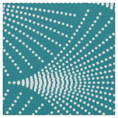 Türkisfarben und Weiß-Deko Geometrisches Muster Stoff (Nahaufnahme)