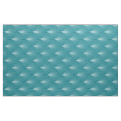 Türkisfarben und Weiß-Deko Geometrisches Muster Stoff (Yard (91,4 cm))