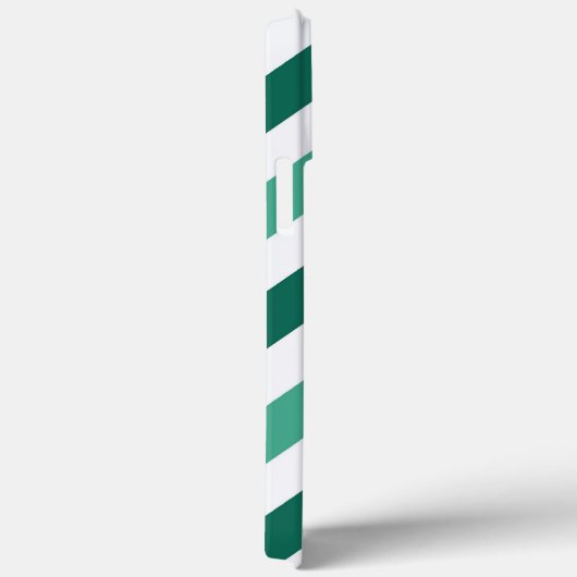 Türkisfarben und Zickzack Zigzag Monogramm Case-Mate iPhone Hülle (Rückseite / Rechts)