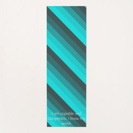 Türkisfarben Yogamatte (Vorderseite)