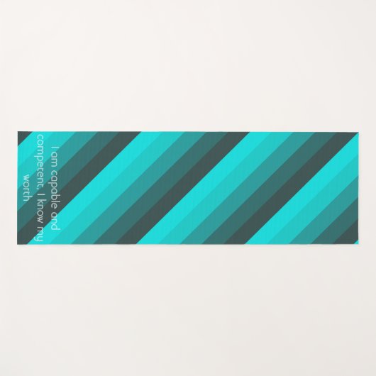 Türkisfarben Yogamatte (Vorderseite (Horizontal))