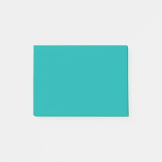 Türkisfarbendekor für Pfauenpflaster, angepasst Post-it Klebezettel (Vorderseite)