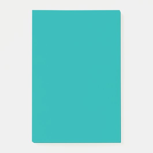 Türkisfarbendekor für Pfauenpflaster, angepasst Post-it Klebezettel (Vorderseite)