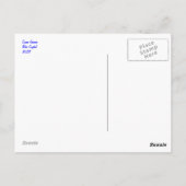 Türkisfarbene Abstrakte Postkarte (Rückseite)